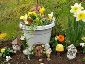 Spring Yellow Fairy Garden by Sprouted Dreams6