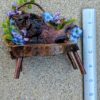 Floral Blue Fairy Bench with live edge handmade by Sprouted Dreams8