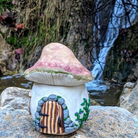 Light Up Mushroom House Handcrafted by Sprouted Dreams3