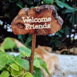 Welcome Friends Miniature Garden Sign