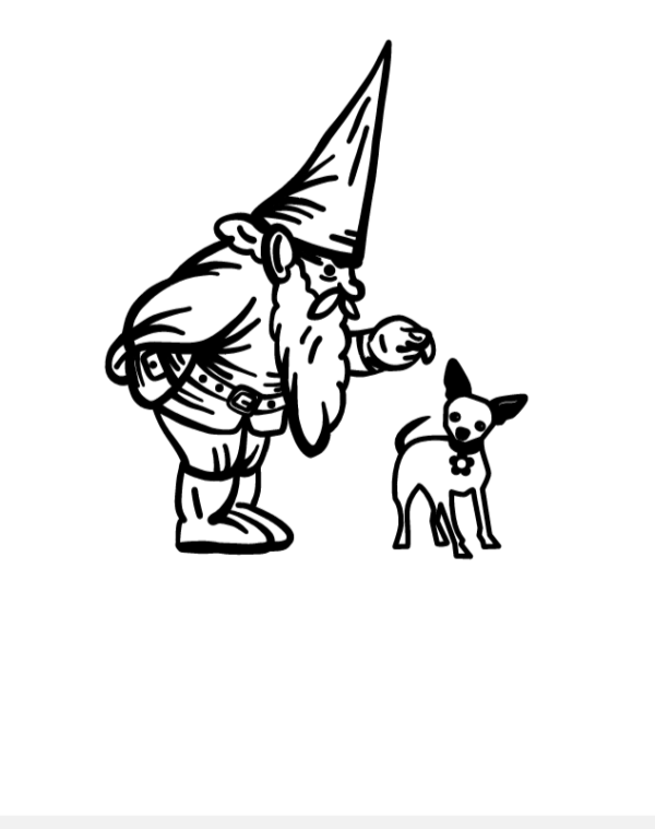 Gnome and Dog