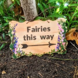 Handpainted Fairy Garden Sign
