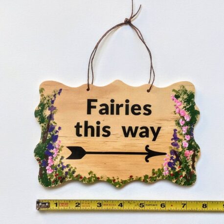 Fairy Garden Sign Handpainted by Sprouted Dreams