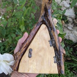 Angular Fairy Door with Natural Frame