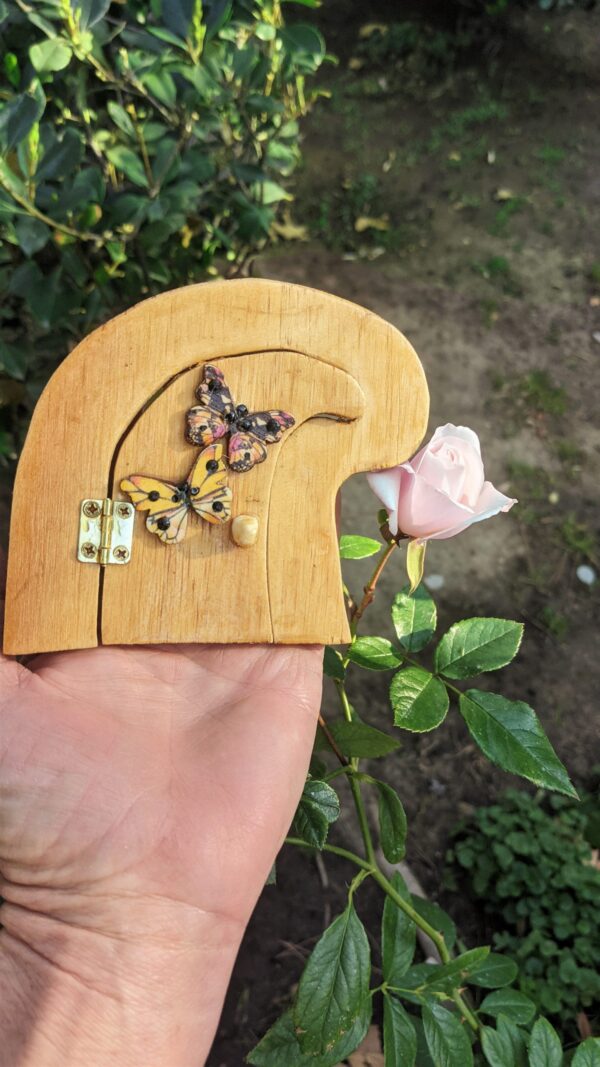 Butterfly Fairy Door Handcrafted by Sprouted Dreams3