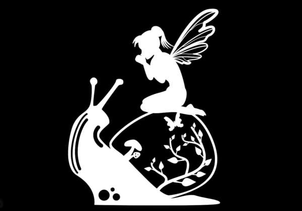 Fairy and Snail Decal