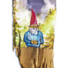 Watercolor Gnome Holding a Candle
