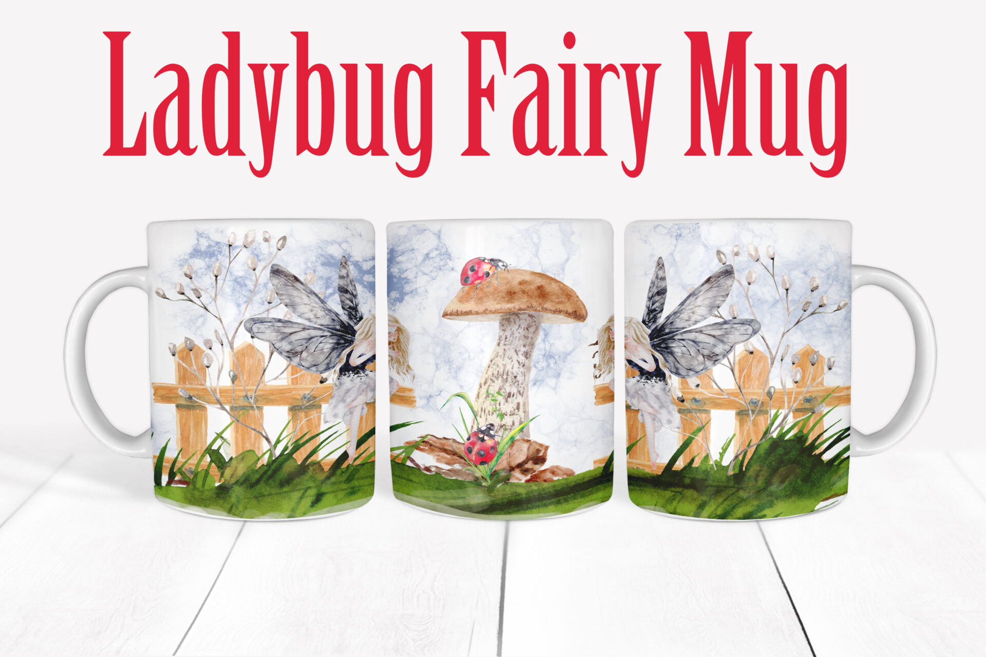 Ladybug Fairy Mug